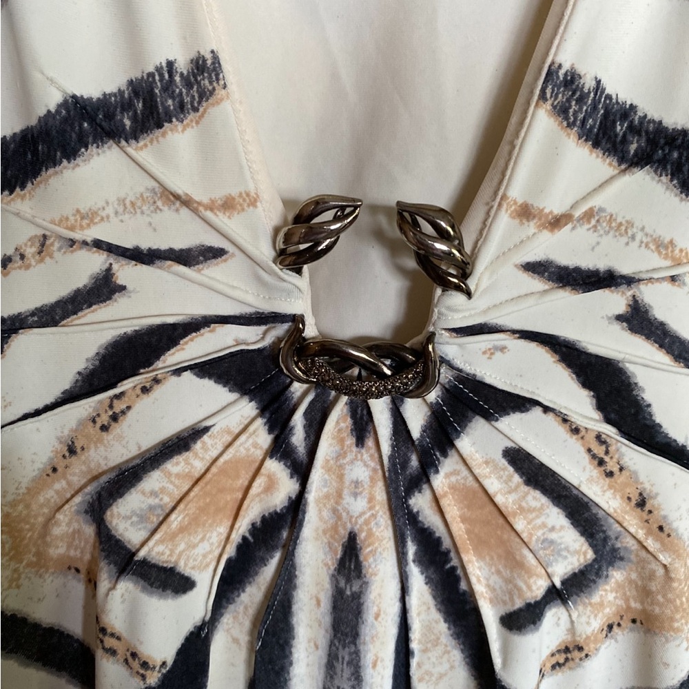 Roberto Cavalli Black and White Zebra Mini Dress - Picture 2 of 6
